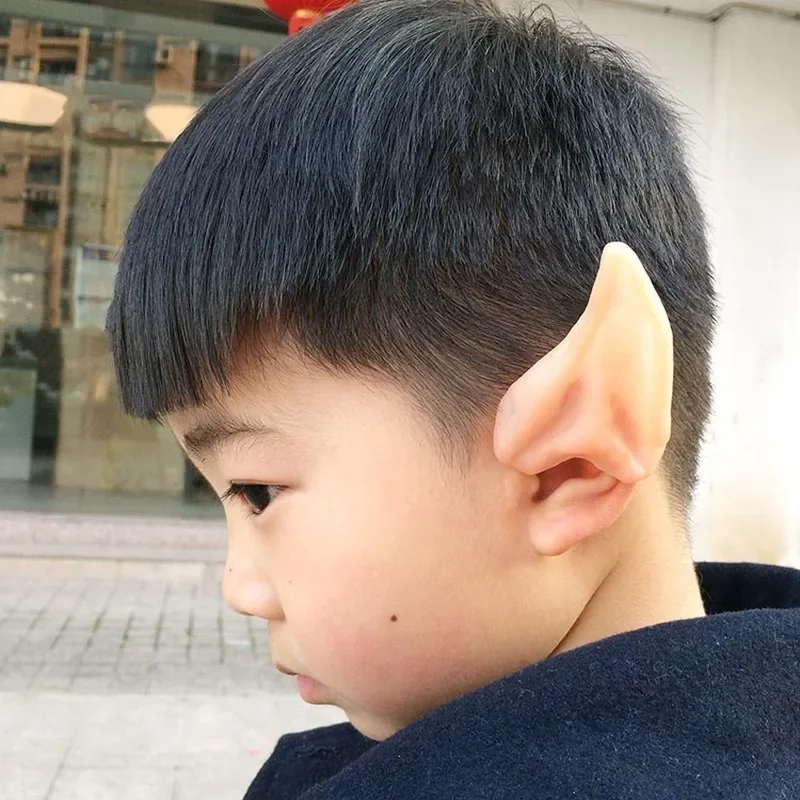

Latex Mysterious Angel Elf Ear Tip Ears Halloween 1 Pair Make Up Ball Props Simulation Elf Ears Costume Props