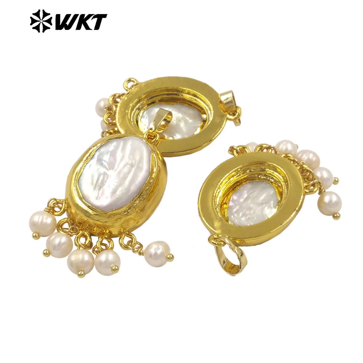 

WT-JP435 Simple Elegant Lovely Wonderful Irregular Shape Pendant With 18k Real Gold Plated For Women Special Jewelry Gifts