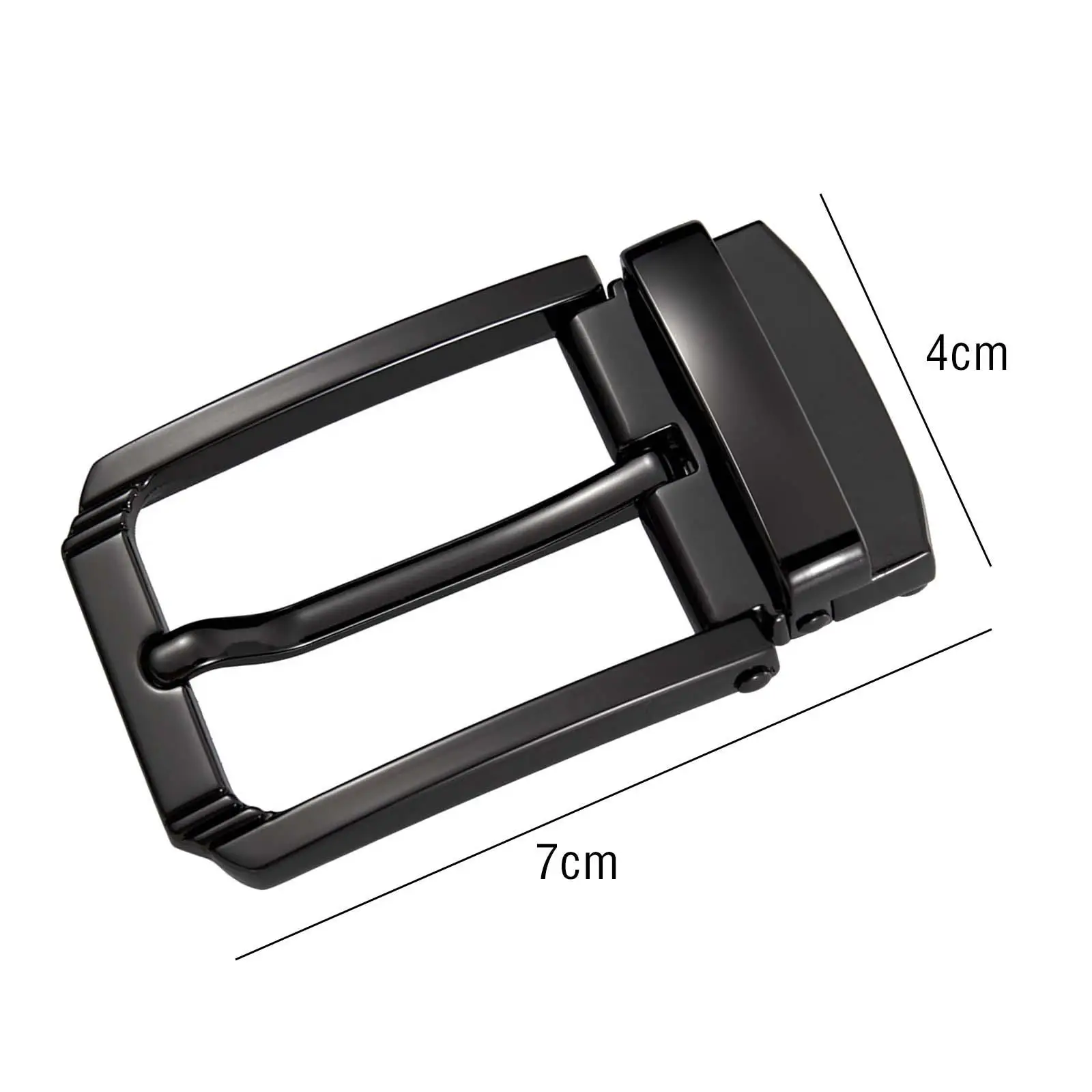 Rectangle Pin Buckle Belt Accessories for Leather Strap Luxury Casual Business Mens Womens Pin Belt Buckle Alloy Belt Buckle