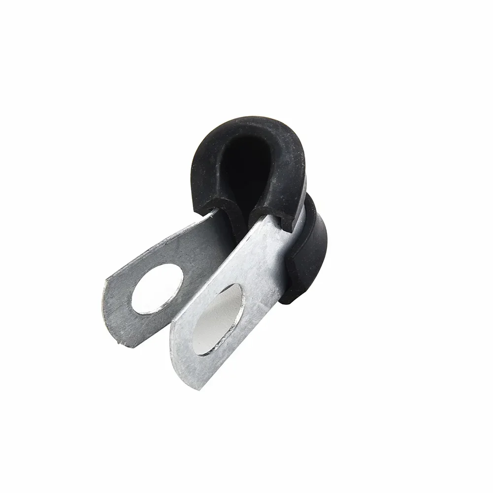 12PCS Brake Pipe Clips Rubber Lined P Clips 3/16\