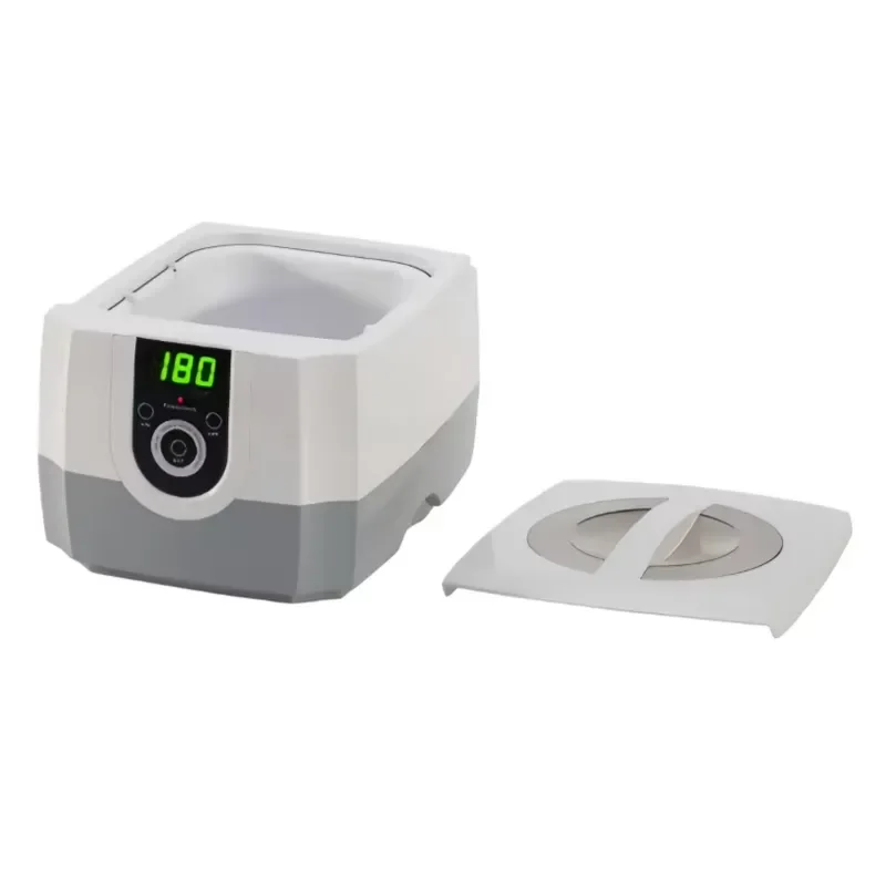 Industrial Tabletop Ultrasonic Cleaner with Digital Control 70W 220V Glass Construction for Jewelry and Tableware Cleaning