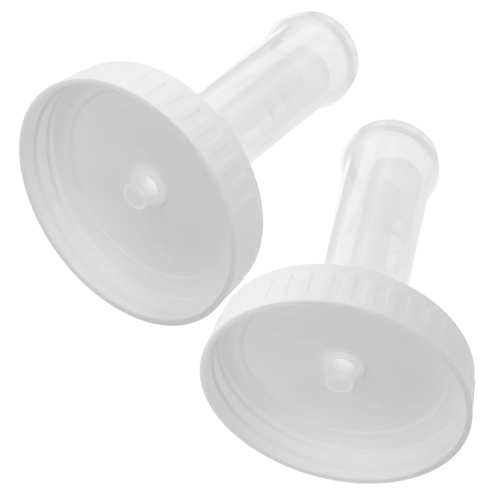 2Pcs Plastic Fermentation Lids for Wide Mouth Jars 86Mm One-Way Airlock Valve for Flavor Preservation Fermentation Lid