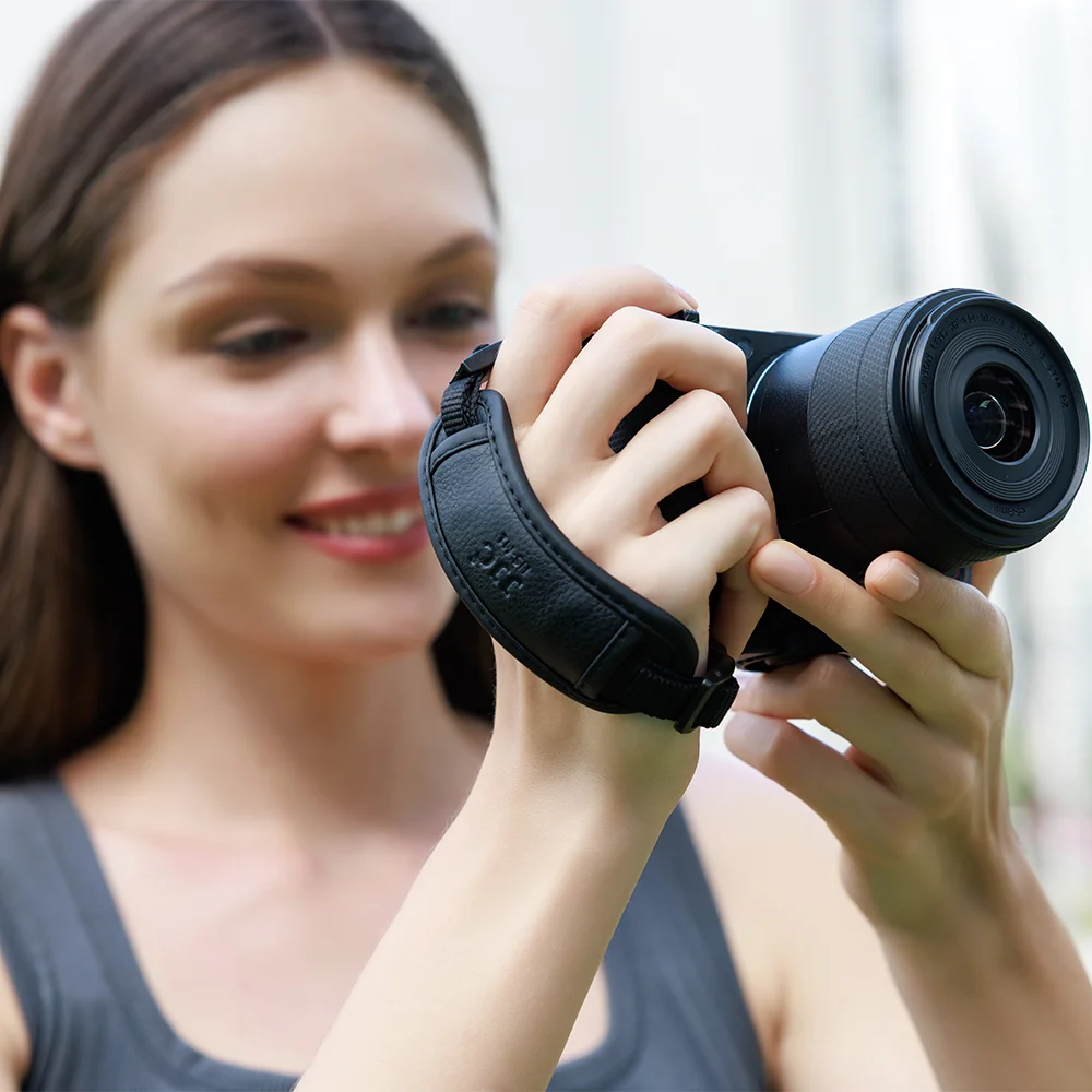 Sangle de poignet en cuir PU J - Canon Camera Eos M50 Mark Ii avis et prix