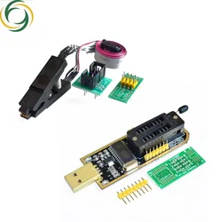 CH341A 24 25 Series EEPROM Flash BIOS USB Programmer Module + SOIC8 SOP8 Test Clip For EEPROM 93CXX / 25CXX / 24CXX DIY KIT