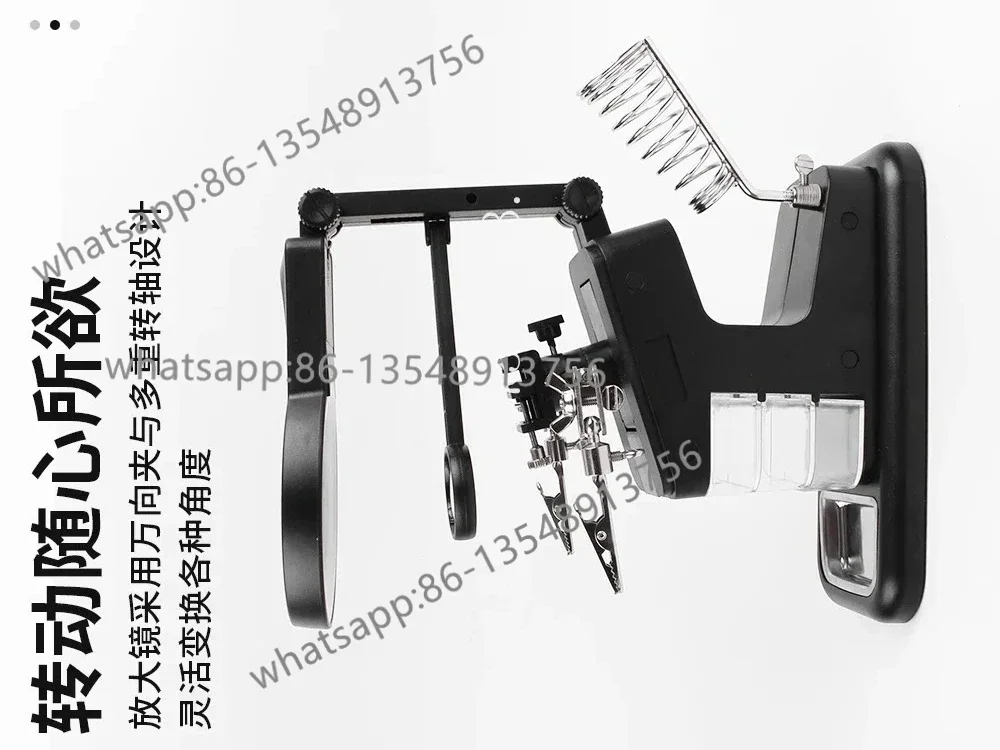 Mobile phone repair welding high-definition desktop magnifying glass with LED lighting factory direct sales