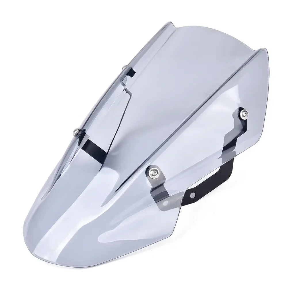 Double Bubble Fly Screen Windscreen Windshield Wind Deflector W/ Bracket for Kawasaki Z650 Z 650 2017 2018 2019 - view 6