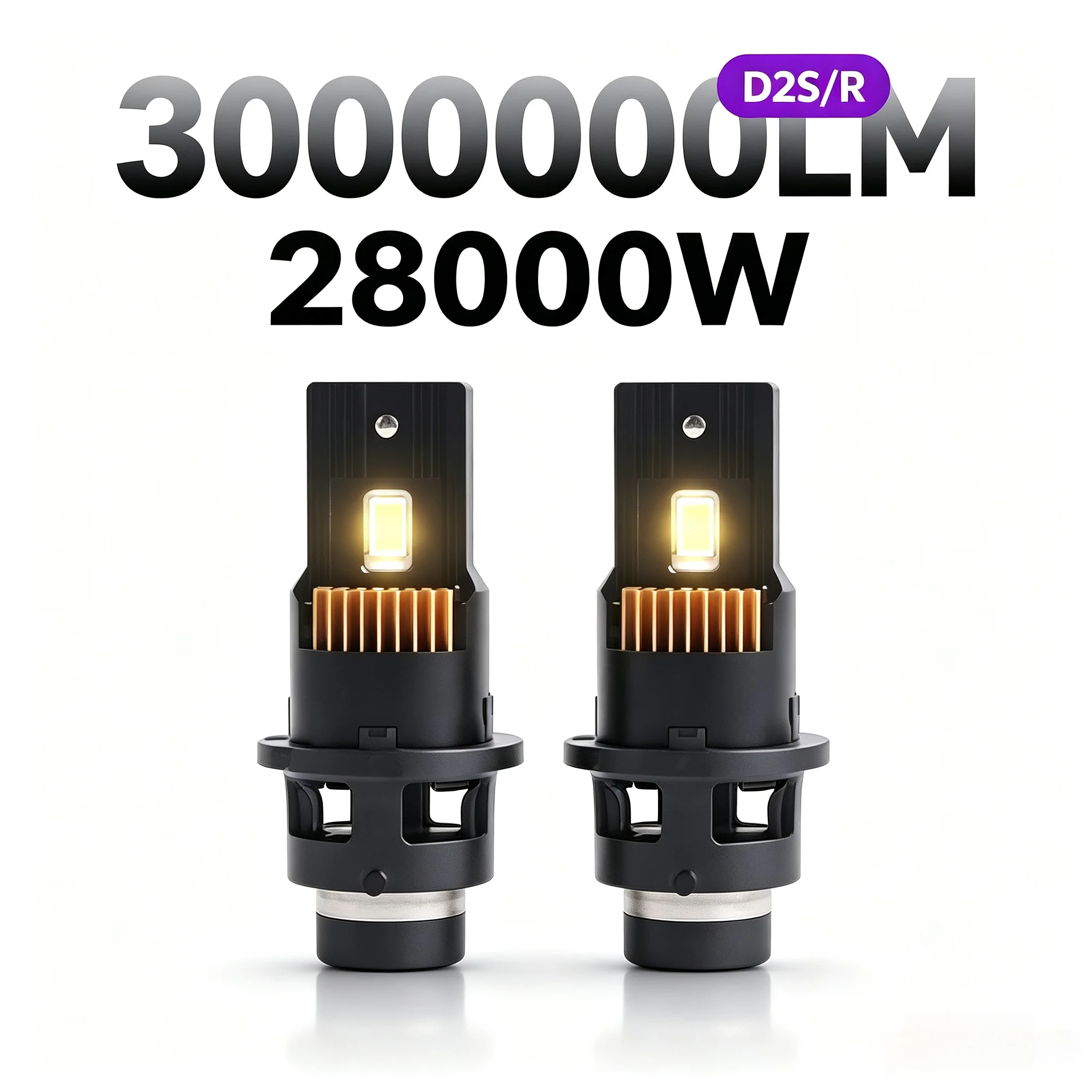 NXY D2S D2R D4S D4R LED Headlight Bulbs HID Replacement Plug and Play White Canbus Error Free Car Lamp for Honda Toyota Lexus