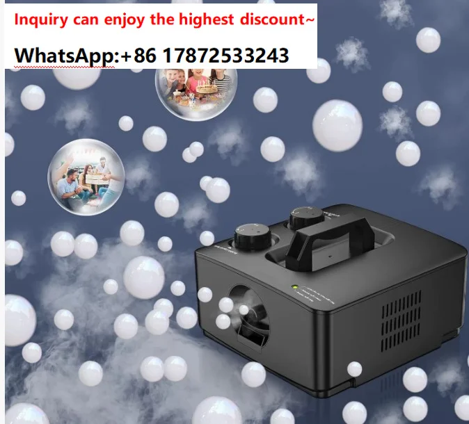 Smoke Bubble Machine New Remote Control Stage Wedding Children's Toys Commercial Festival Gifts 3-in-1 Fully Automatic