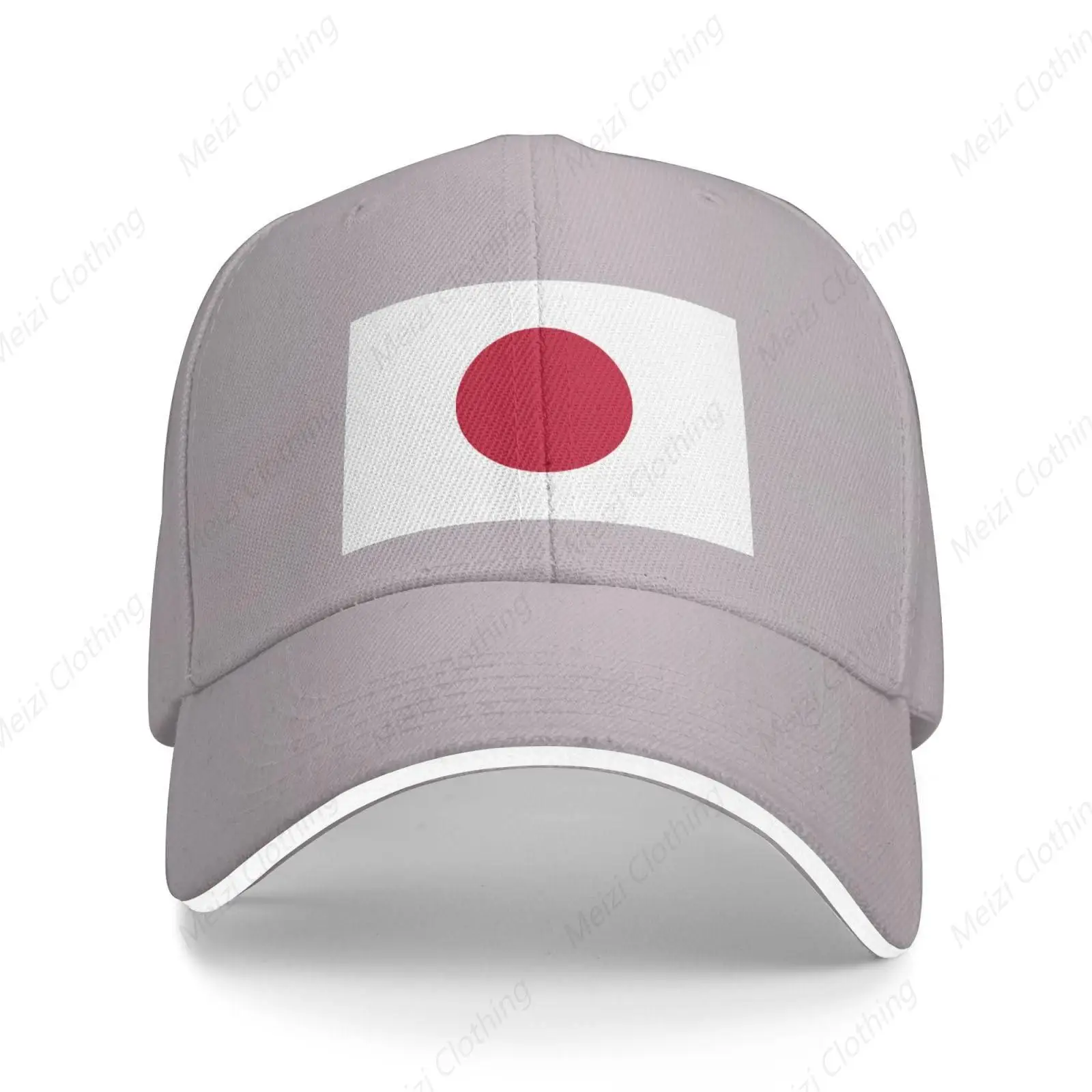 

Japanese Flag Pattern Sandwich Duck Tongue Hat Outdoor Sports Baseball Hat Adjustable Truck Golf Hat