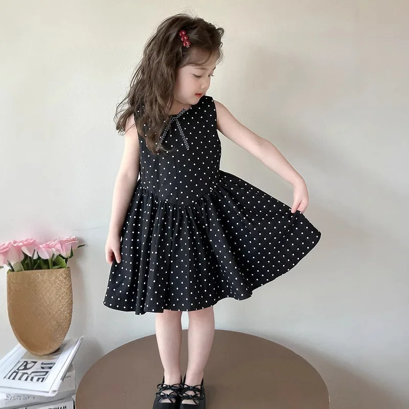 Girls' Black Dot Dr… - image