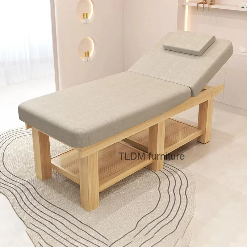 

Massage Wooden Folding Tattoo Bed Beauty Mattresses Couch Lash Salon Bed Full Body Cama Dobravel Beauty Furniture LJ50MB