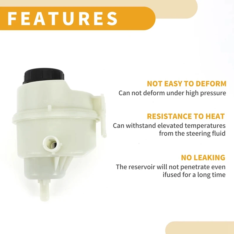 Super Sale 491803558R Steering Reservoir Fluid Tank with Cap for Renault DACIA SANDERO II Dokker CAPTUR DUSTER 2015-2022
