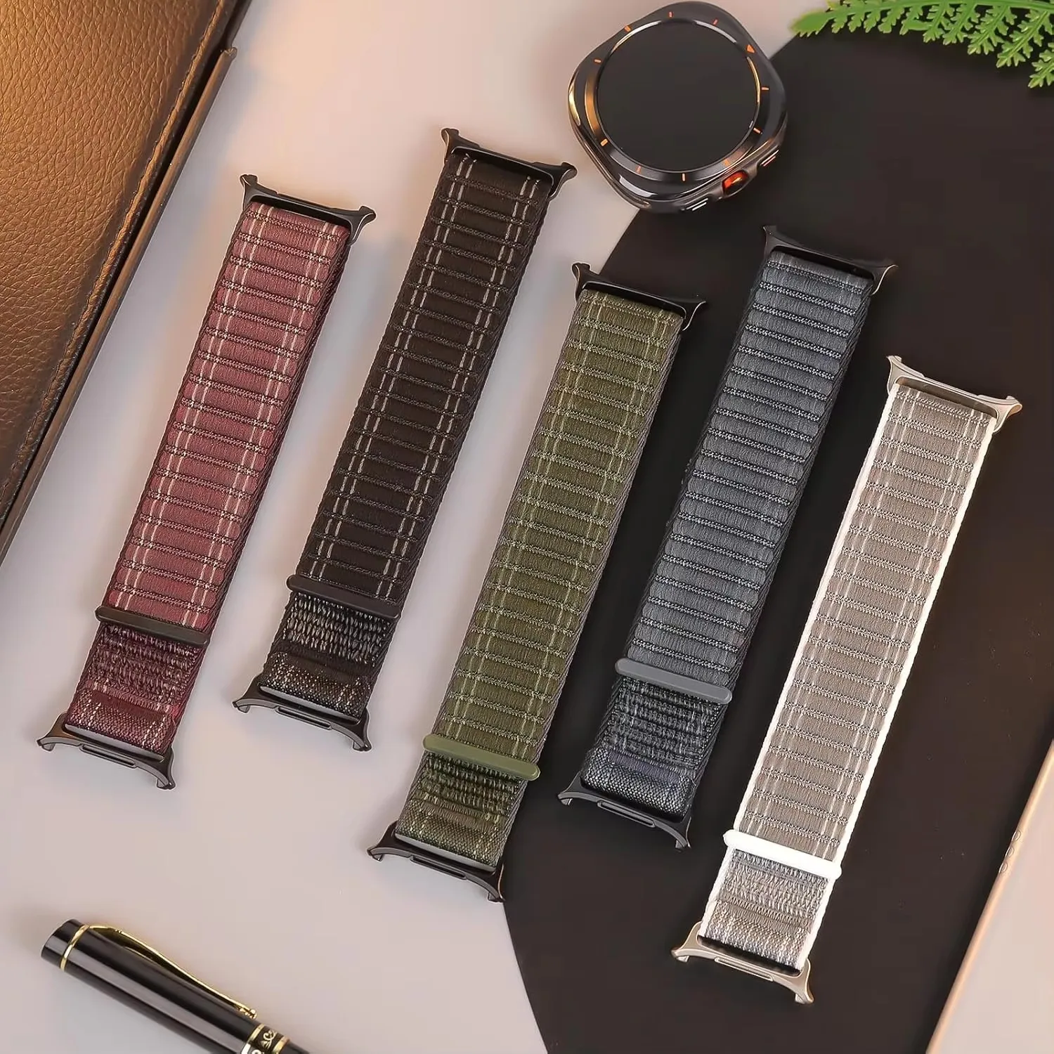 

Nylon Sports watch strap For Samsung Galaxy Watch Ultra 47mm Accessories watchband elastic correa Galaxy Watch 7 Ultra Bracelet