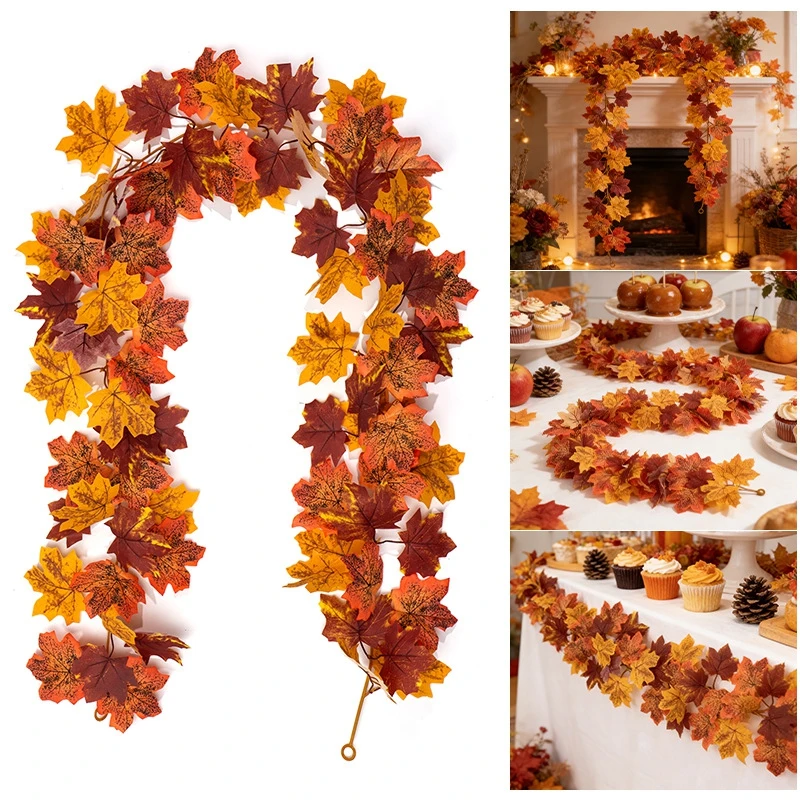 Artificial Maple Leaf Garland 4