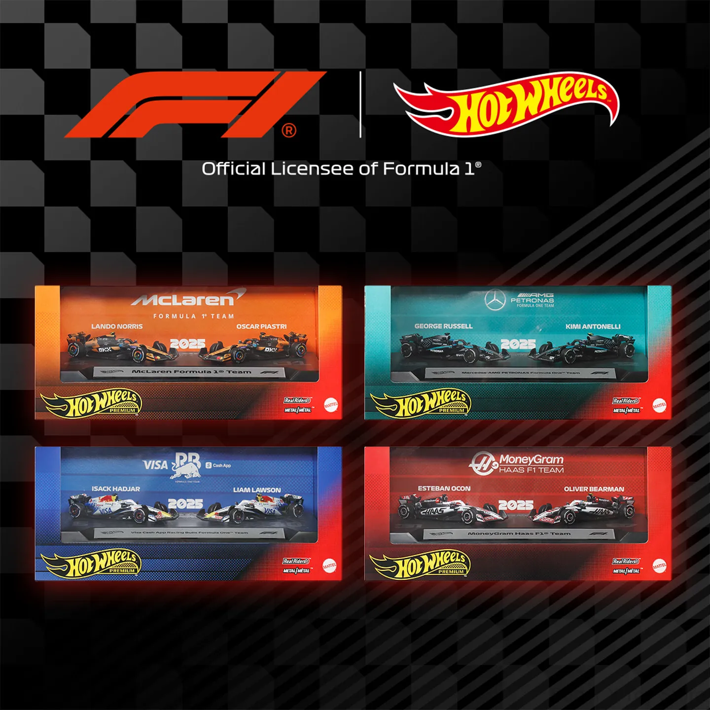 hot-wheels-premium-f1-diecast-car-model-mercedes-amg-petronas-formula-one-team-2025-george-russell-kimi-antonelli-jmm89-xmasgift