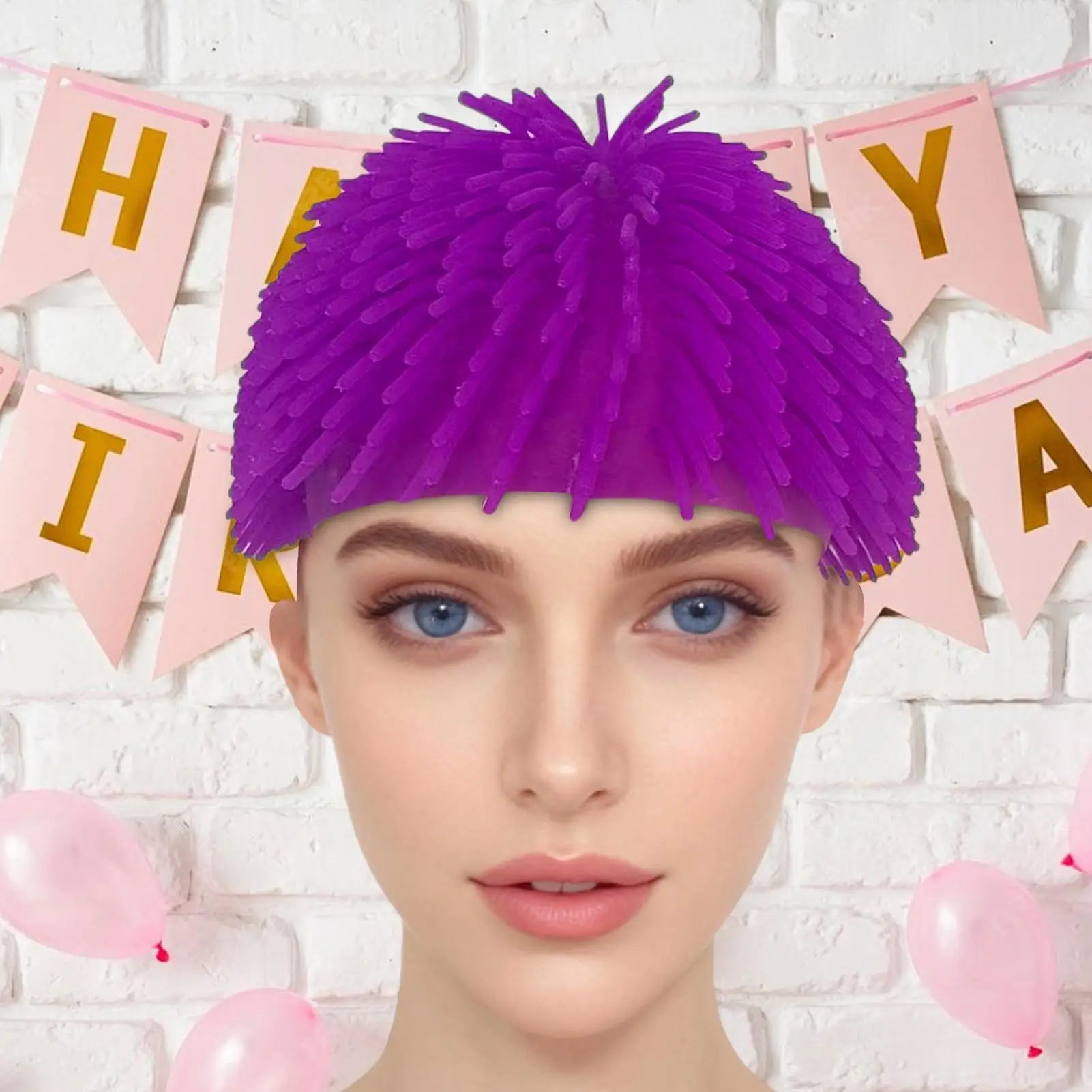 

Забавная повязка на голову с колючим шаром, аксессуары для косплея, клубные маскарадные вечерние головные уборы, украшения для волос, забавные головные уборы для Хэллоуина