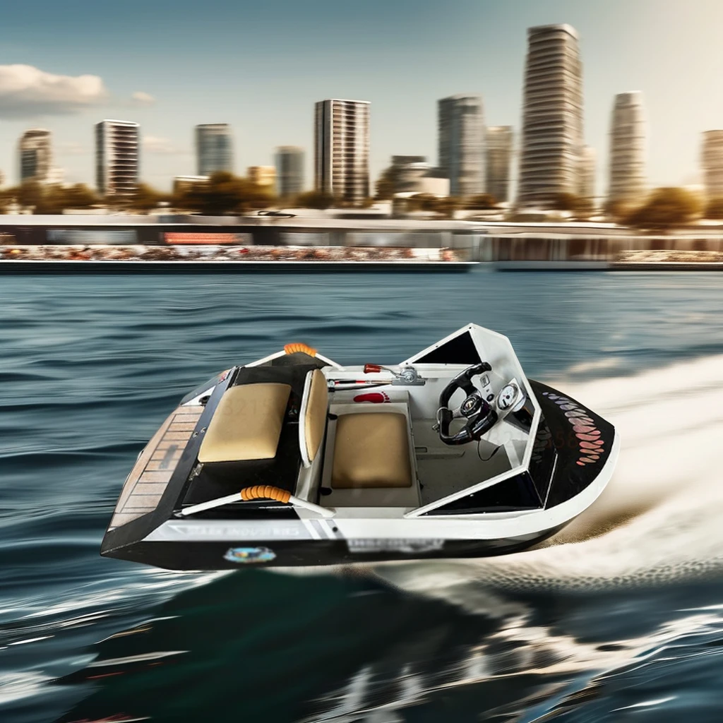 Aluminum Multi-Purpose Jet Fishing Boat, High Stability Power Component Dual Function For Outdoor Water Sports Activity