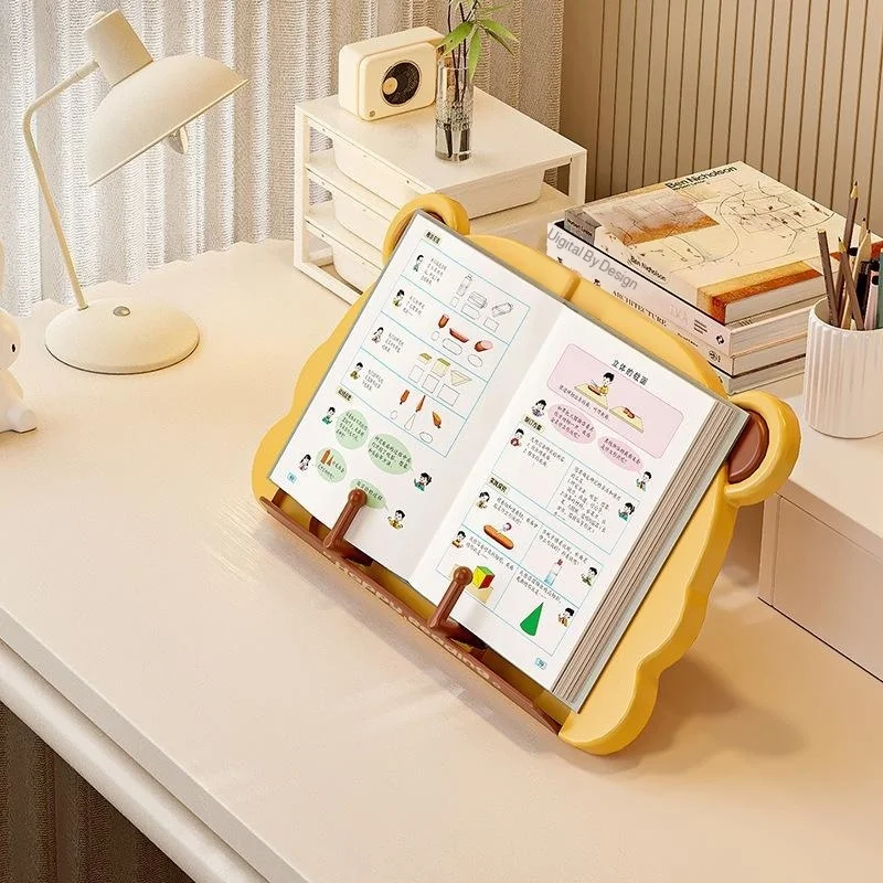 Adjustable Reading Rack Portable Desktop Book Stand Multifunctional Reading Shelf Kids Adults Study Desk Tablet Phone Holder
