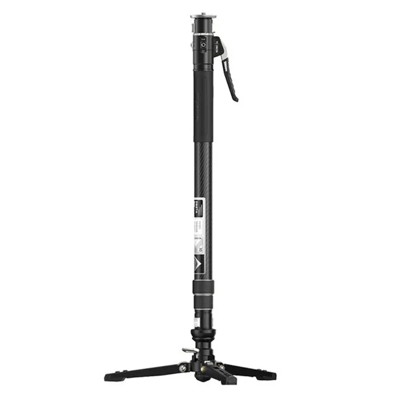 Yc cebola pineta pro fotografia fibra de carbono monopé pedal base leve viagem monopé placa liberação rápida carga máxima 11lb/5kg