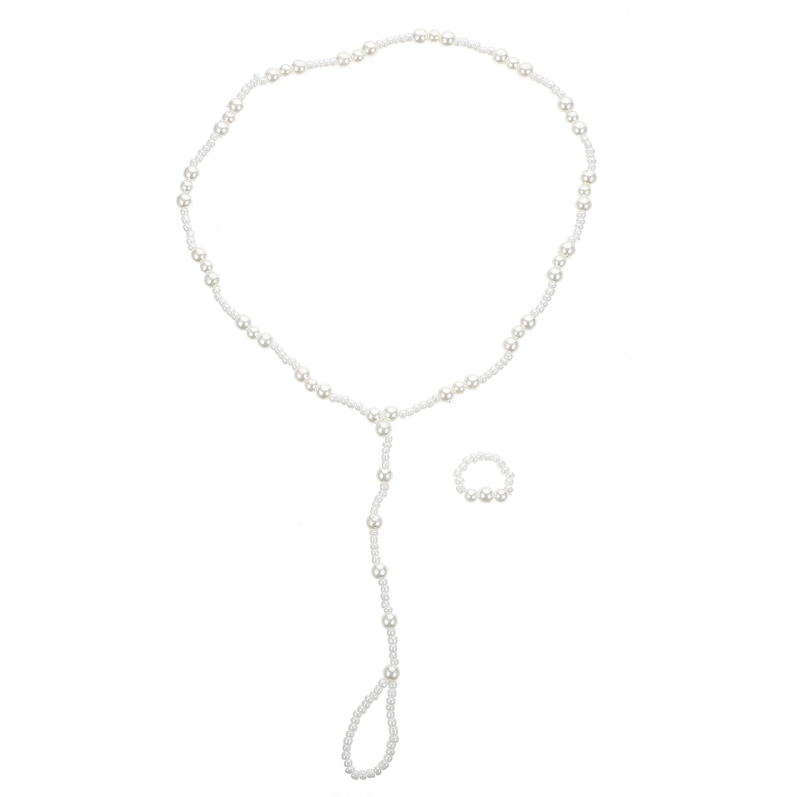 

Pearl Anklet Barefoot Bracelet Beach Foot Chain Women Girls Anklets White Color Durable Fashion Fits Most People Sandal Seaside