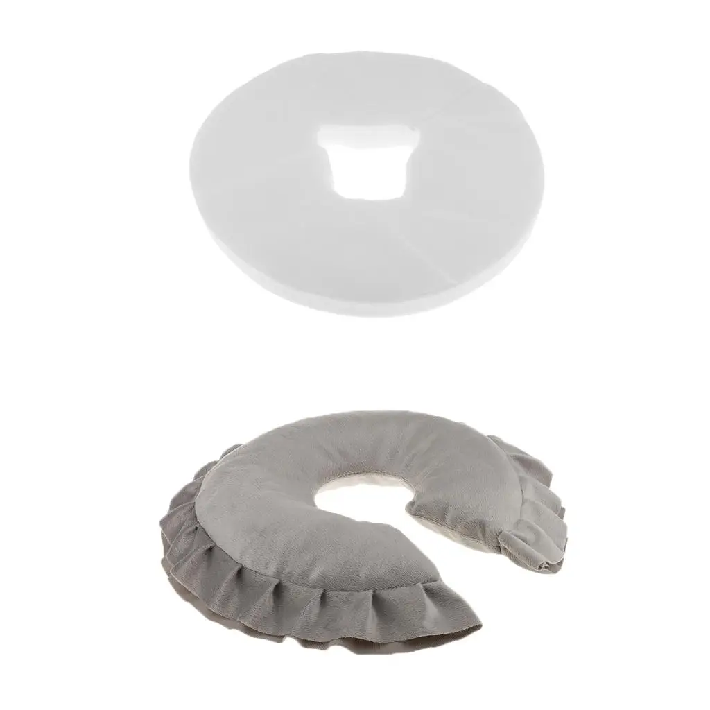 Spa Face Cushion Set Ergonomic Massage Table Pillow Comfortable Face Cradle Cushion for Professional Salon and Travel