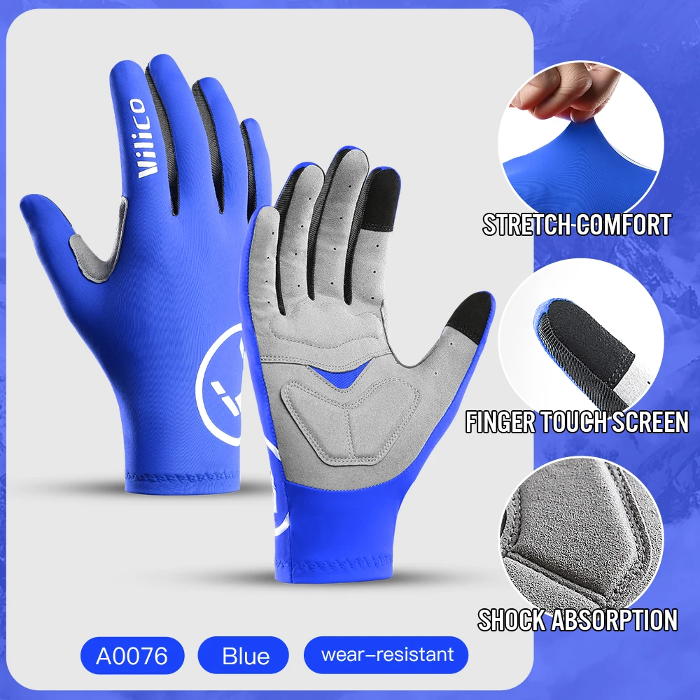Vilico Professionele Outdoor Fietshandschoenen Met Gevoelige Touchscreen Schokabsorptie Anti Slip Slijtvaste Rijhandschoenen