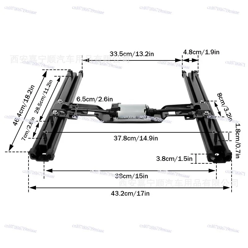 Car Seat Electric Slide Rail Two Forward and Backward Electric Seat Chassis Commercial Car RV Electric Seat Modification