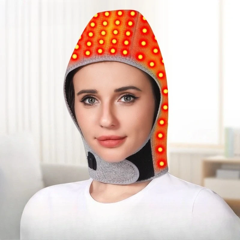 

Красный свет, защита головы, женский и мужской шарф с подогревом, температурный шарф, 3-ступенчатая обертка, флисовая моющаяся электрическая грелка для головы