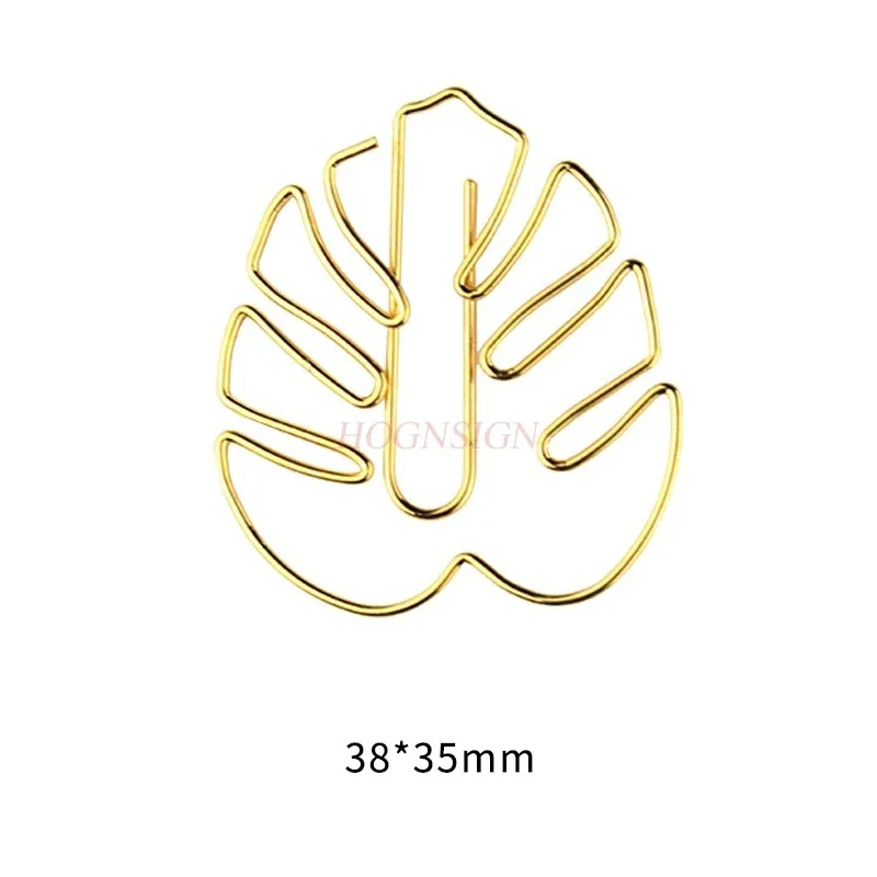 10st Rode Klaver Paperclip Cartoon Paperclip Blad Paperclip Hangende Pin Heldere Kleur Kerst Rode Paperclip