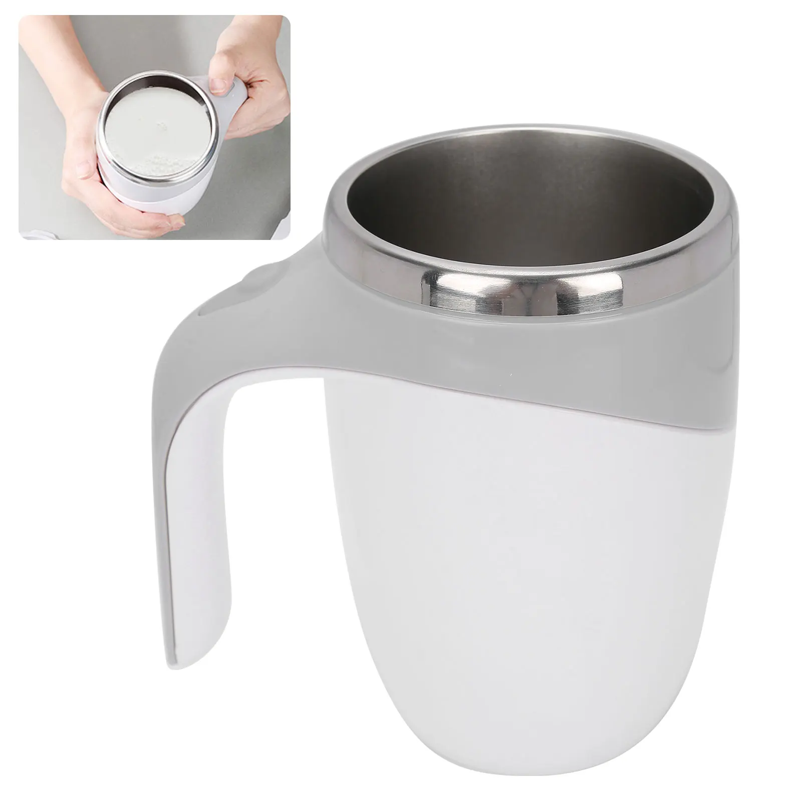 380 ml selbstrührender Becher, magnetischer automatischer Selbstrührbecher für Kaffee, Tee, Milch, Geschenk