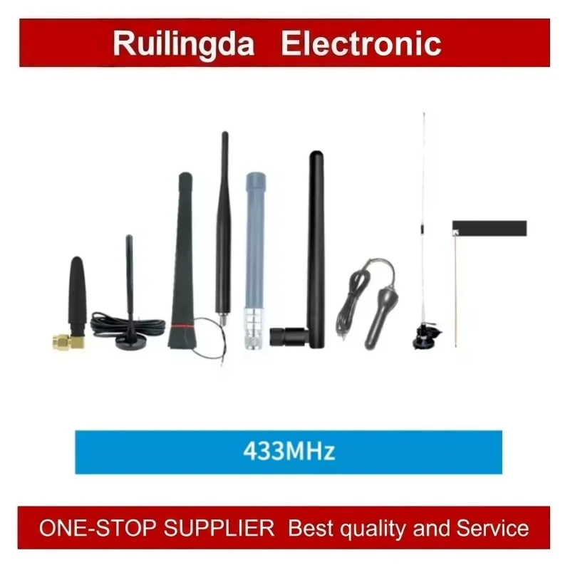 433MHzAntenna EBYTE TX433-XPL-100 TX433-XP-200 TX433-TB-300 TX433-XPH-300 SMA-J HighGain5dbi MagneticBase OmnidirectionalAntenna