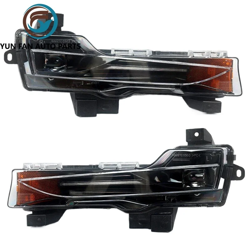 

2PCS Fog Light Lamp Led DRL Up-Level Set For Tesla 3 2022 OEM 1077391-00-E 1077392-00-E