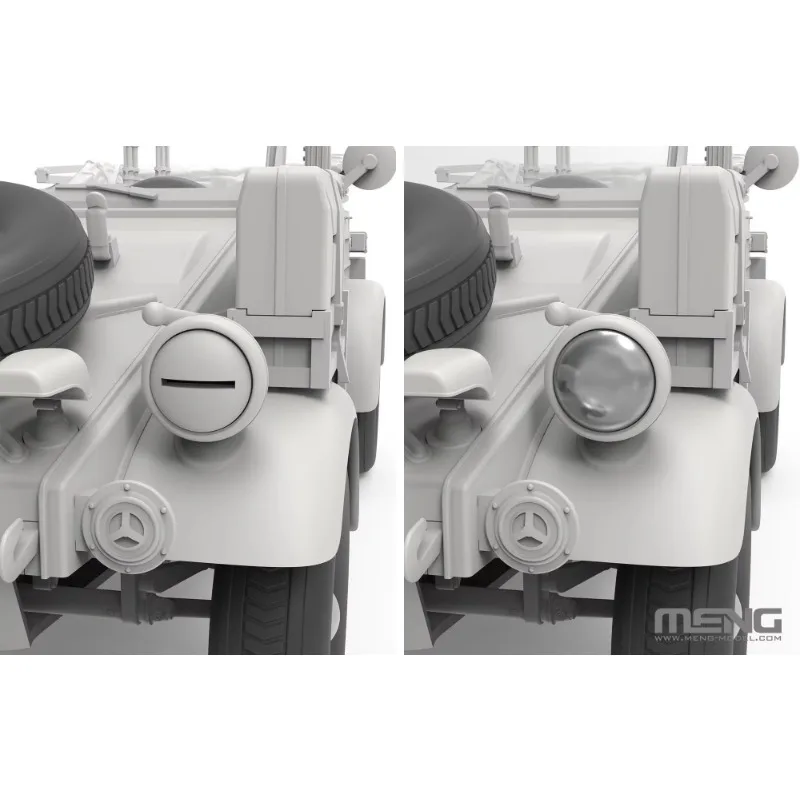 MENG VS-015 1/35 مقياس ألمانيا Pkw.K1 Kubelwagen نوع 82 شمال أفريقيا البلاستيك أطقم منمذجة #5