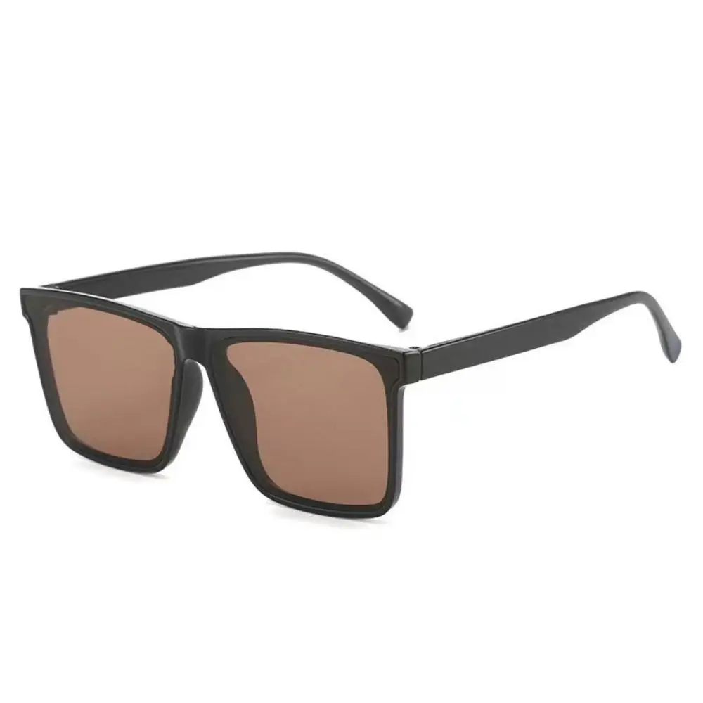 AliExpress NONE Simple Square Frame Sunglasses Trendy Street Photos Sun-Protective Eyewear Punk Summer Decoration Driving Glasses for women man