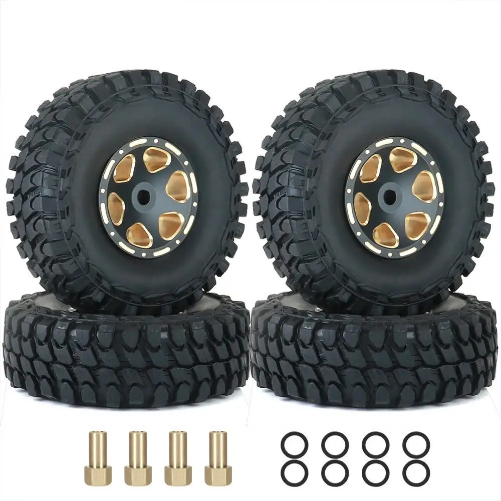 

Wheel Hubs & Rubber Tyres Set For 1/24 Rc Crawler Car Axial Scx24 Axi90081 Axi00002 Axi00004 Axi0005 Axi0006 Wheel Tire Parts