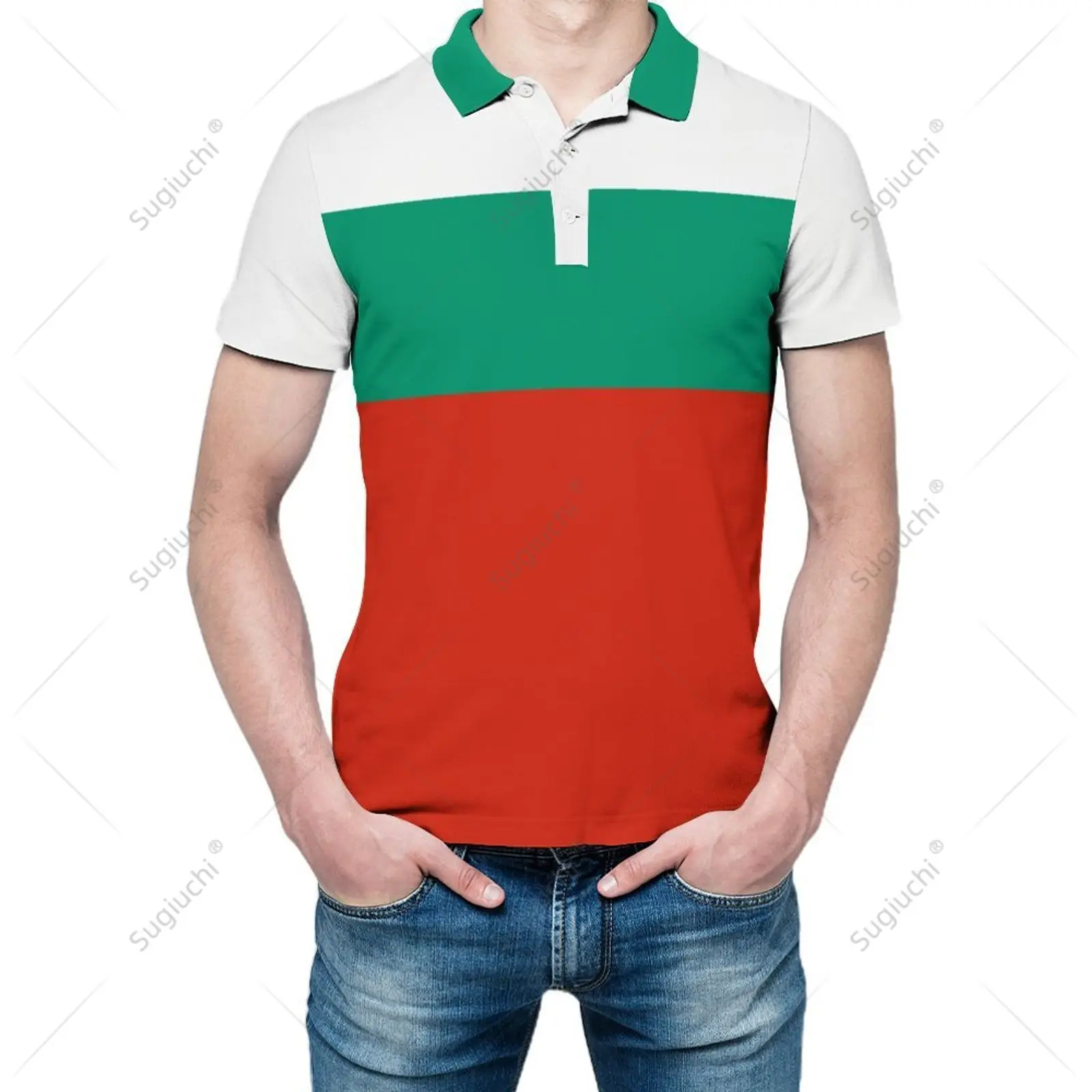 

Рубашка-поло унисекс с флагом Болгарии и 3D принтом, мужское поло, модная одежда, спортивные костюмы с короткими рукавами