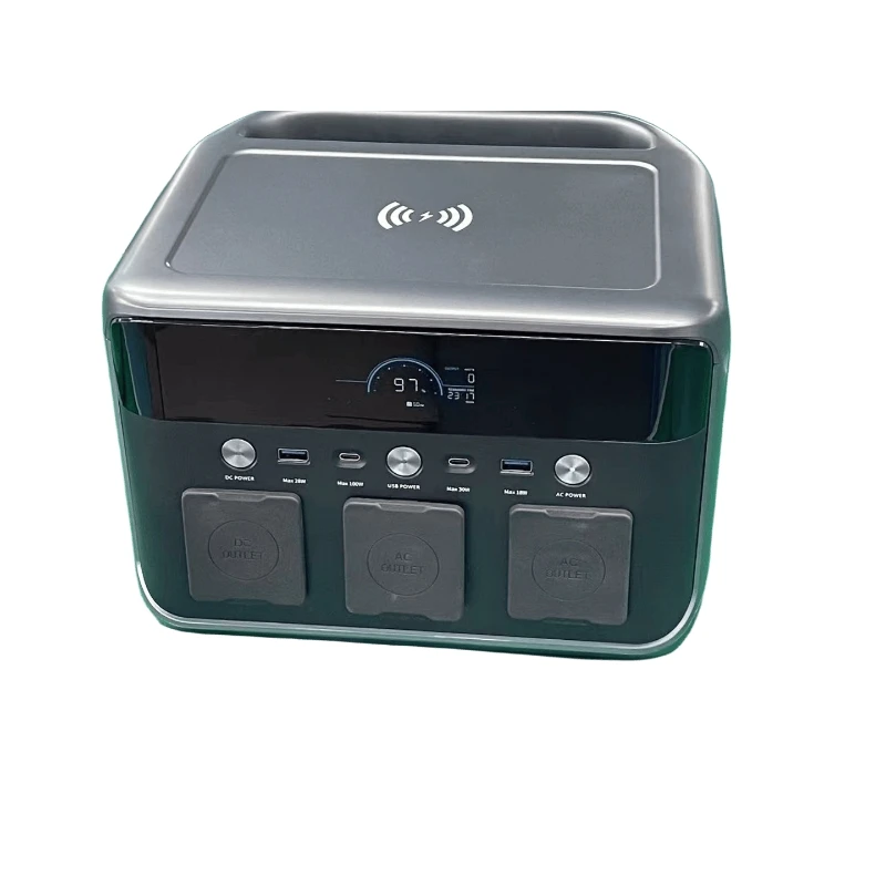 

Outdoor portable power bank and power station 600W LiFePO4 battery wireless charging portable mobile outdoor camping backup