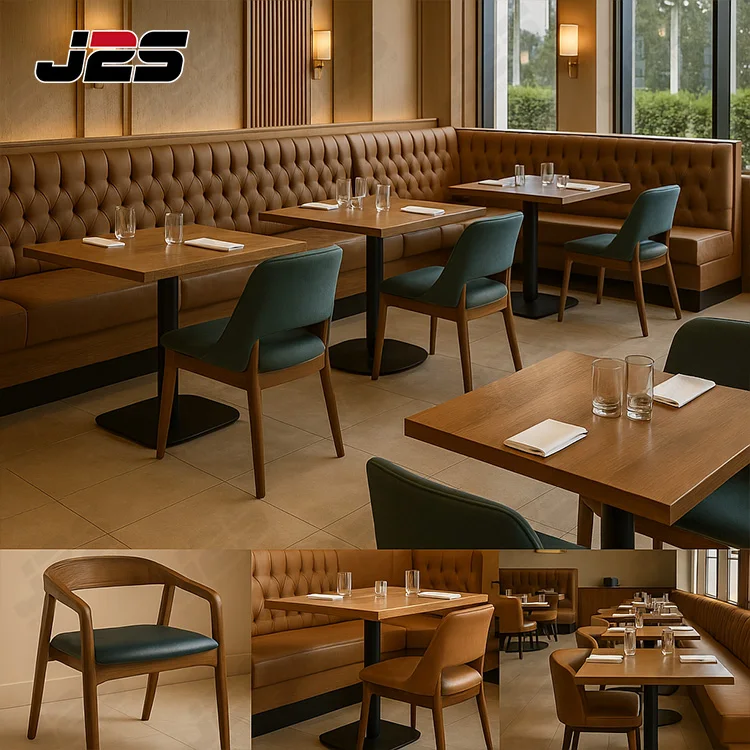 

Modern Upholstered Solid Wood Restaurant Chair with Solid Wood Frame for Hospitality Projects