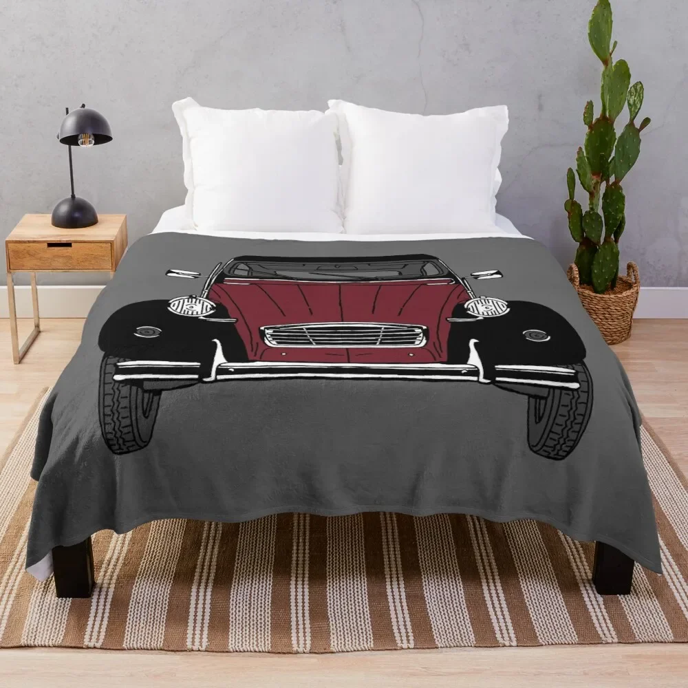 

2CV Road Car Throw Blanket Bed covers Baby Decorative Beds Blankets