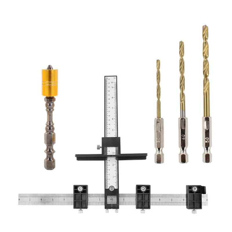 

Handle-Locator-Set-M35-Cobalt-Containing-Twist-Drill-Batch-Woodworking-Assistant-Tool-Door-And-Window-Cabinet-Location-Durable