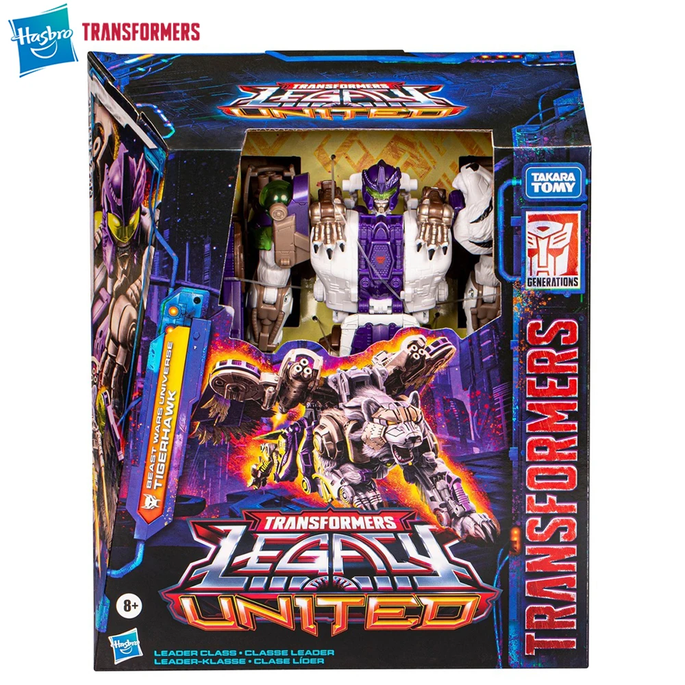 

[In-Stock] Hasbro Transformers Legacy United Tigerhawk (Beast Wars Universe) 19cm Leader Class Anime Action Model Figure Toys