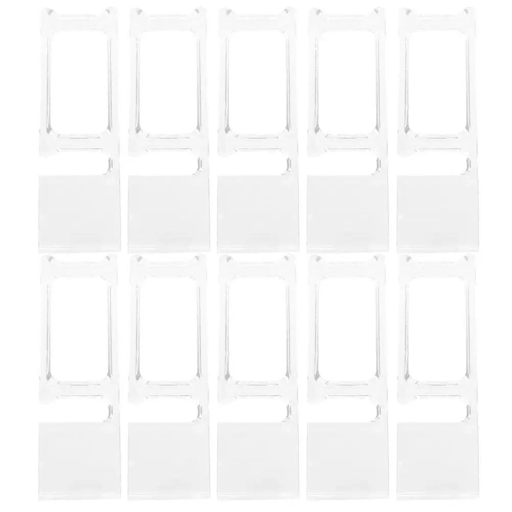 50Pcs Plastic Clear Watch Stand Holder Organizer For Watch Store Display Home Jewelry Organizer Space Saving Wristwatch