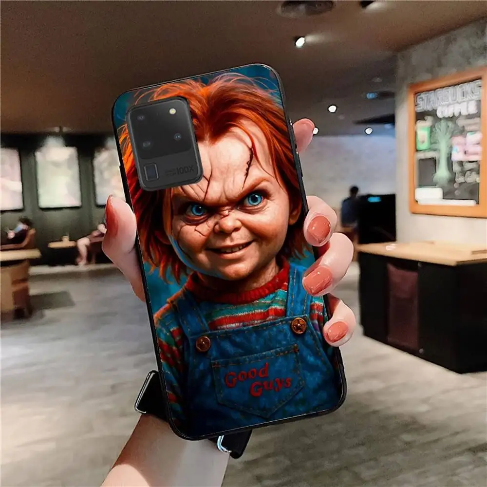 Funda de teléfono Horror Chucky Doll para Samsung S 24 Fe 25 Ultra Plus 20 Lite 21 30 22 23 24 22 Ultra 5G Fundas