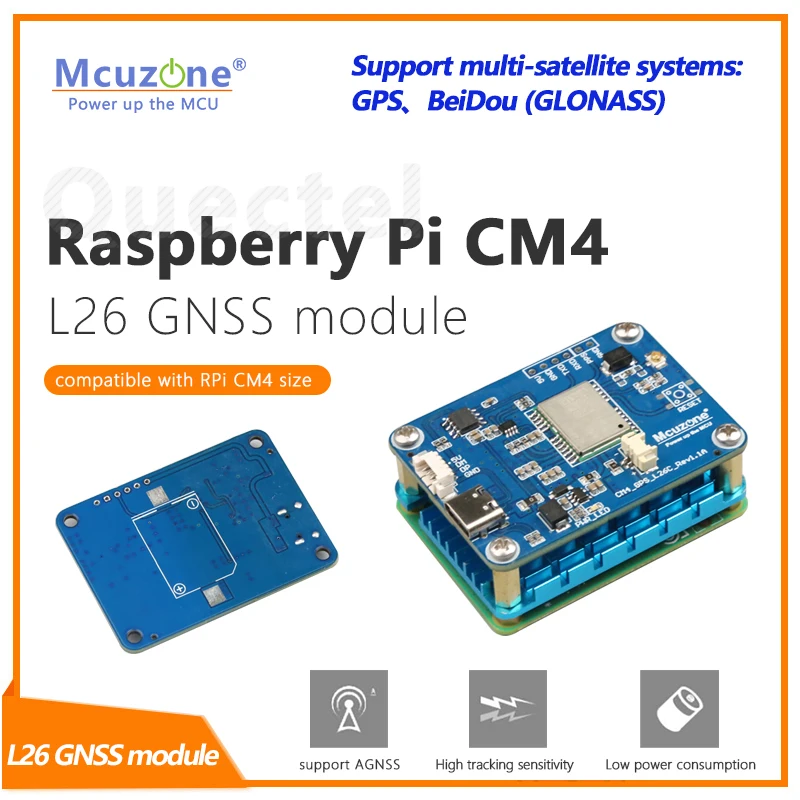 

Плата расширения Raspberry Pi GNSS GPS BEIDOU для CM4 USB и интерфейса UART PPS L26C L26K