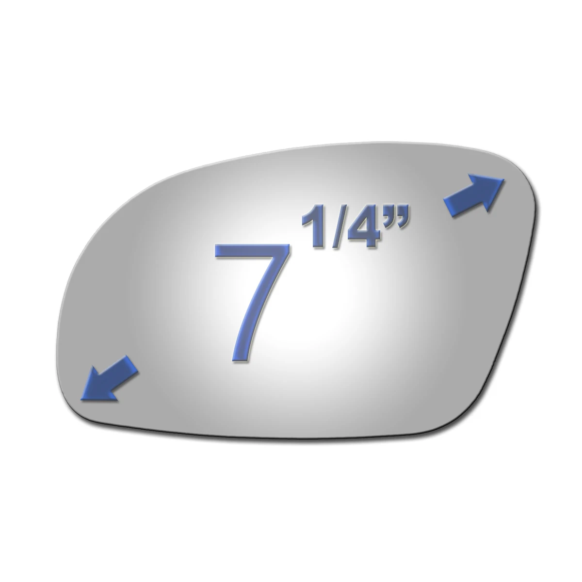 استبدال زجاج مرآة الجانب الأيسر للسائق لـ 2001-2010 Volkswagen Beetle LH Flat