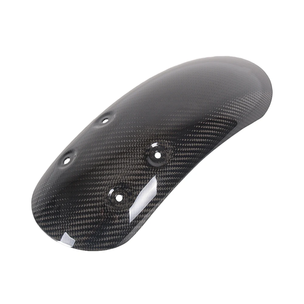 For Triumph T120 100% Carbon Fiber Front Fender Motorcycle Short Front Fender Mudguard Gloss Twill Weave