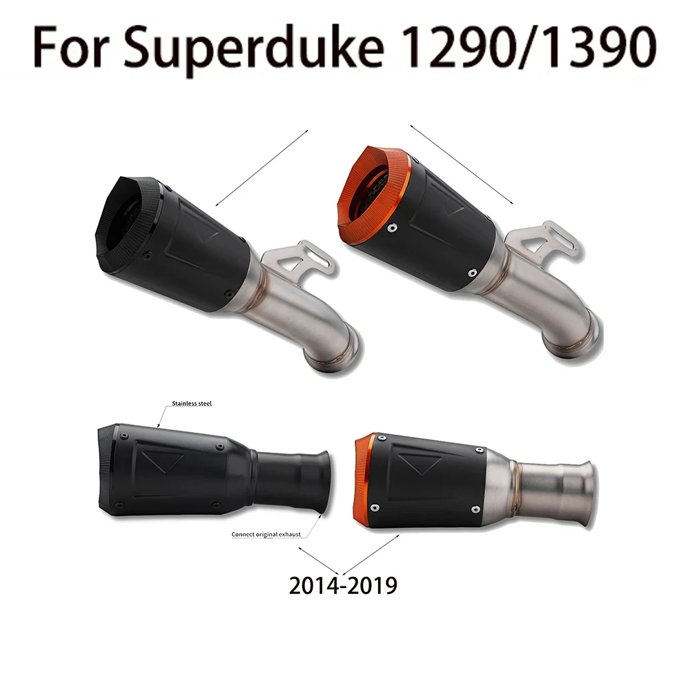 For superduke 1290/1390 Good Quality Moto exhaust system modification with A-R original caliber muffler for 1290R 21-24/1390R 24