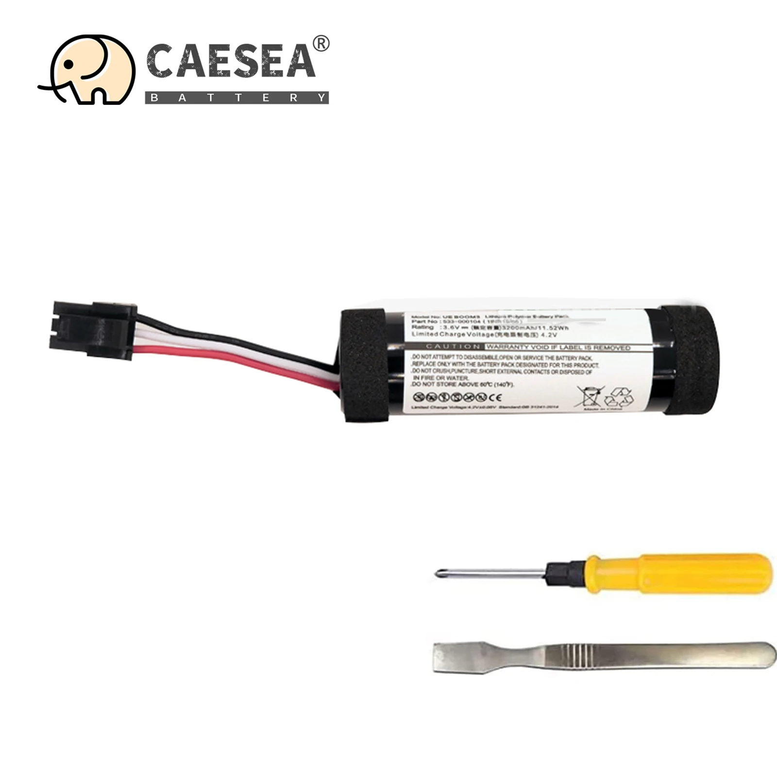 

CAESEA Replacement battery for Logitech for UE Boom/UE Boom2/UE Blast/UE Boom 3 speakers, 984-001362 084-000845 S-00147 S-00171