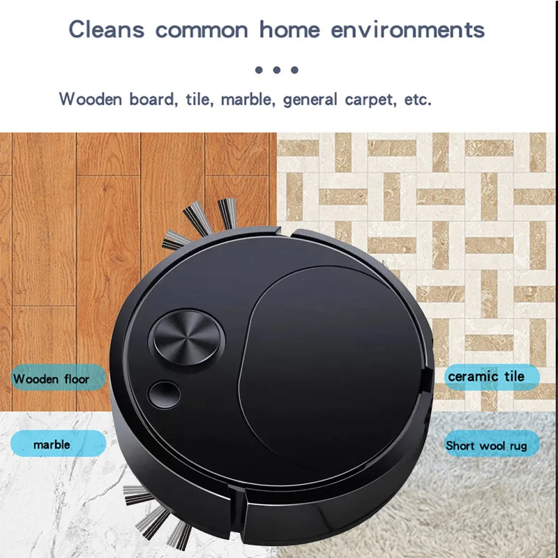 Intelligent Sweeping Vacuum Cleaner Robot 2-In-1 New Household Sweeper Vacuum Wireless Automatic Sweeping Robot Cleaning Expert