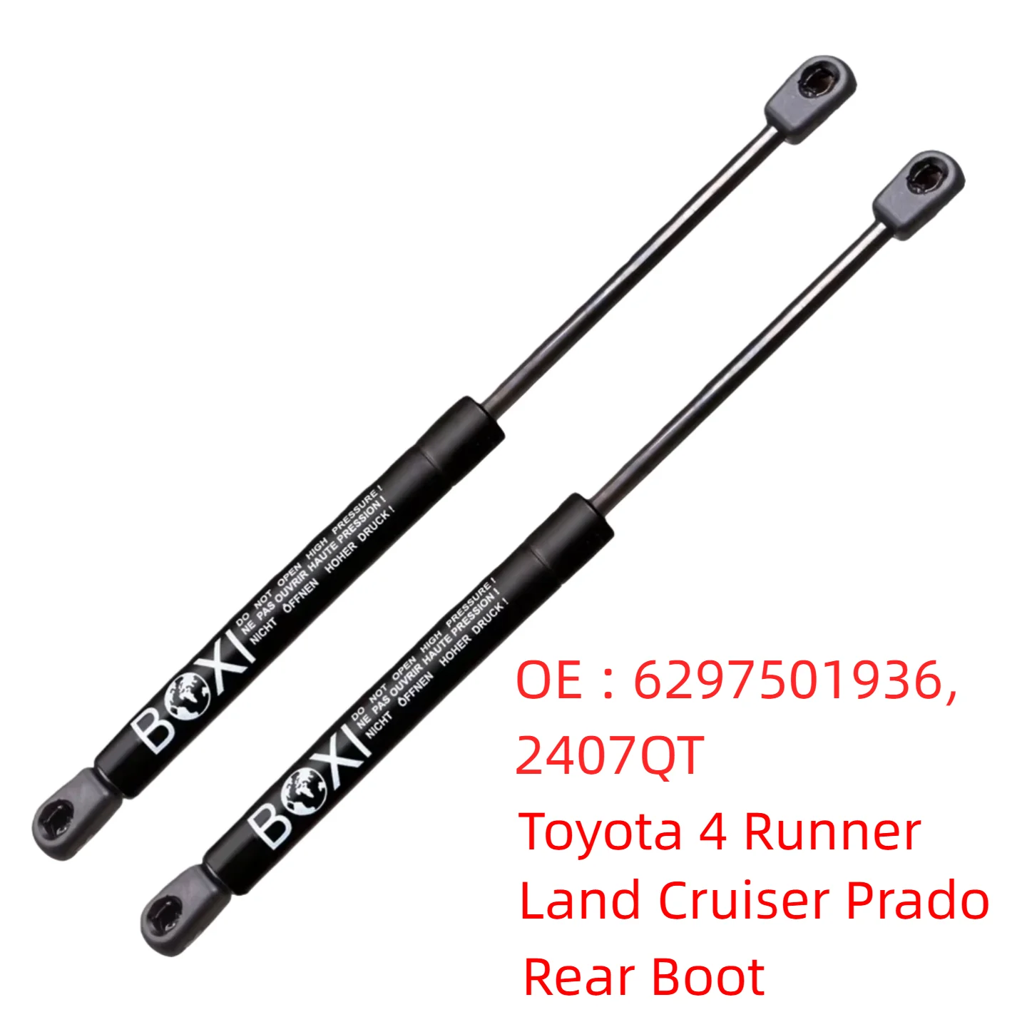 

Газовые пружины-амортизаторы BOXI (2 шт.) 6297501936, 2407QT для Toyota 4Runner, Land Cruiser Prado